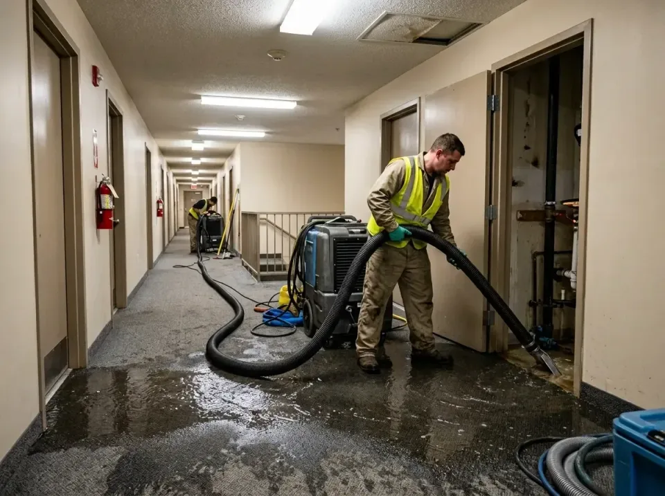 multi-unit-apartment-hallway-f-005 — frequently asked questions, Emergency Burst Pipe Water Extraction & Removal in Martinsv…